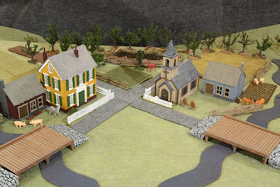 A quiet American town in the 18th century