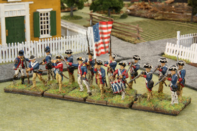 American Continental Infantry group 1 left side