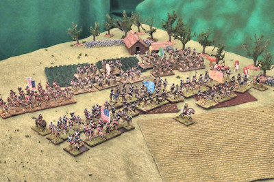 American light and allied infantry join the encounter