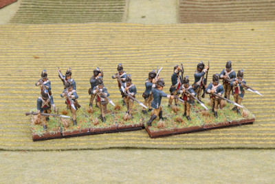 Washington's Life Guard regiment from the right