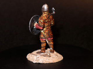 Danish Warrior figure seen from the back