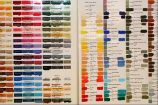 Example paint swatches
