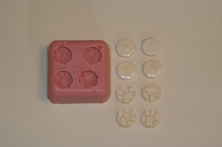 Silicone mold and cast resin bases