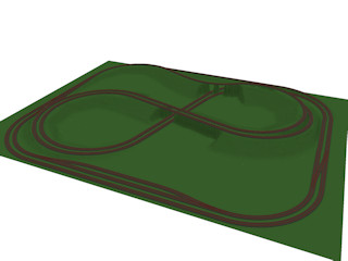 AnyRail 6 3D view of track layout