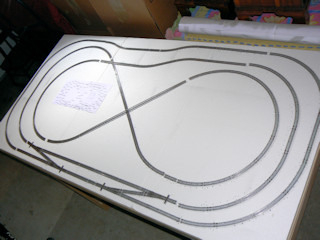 test fitting the track